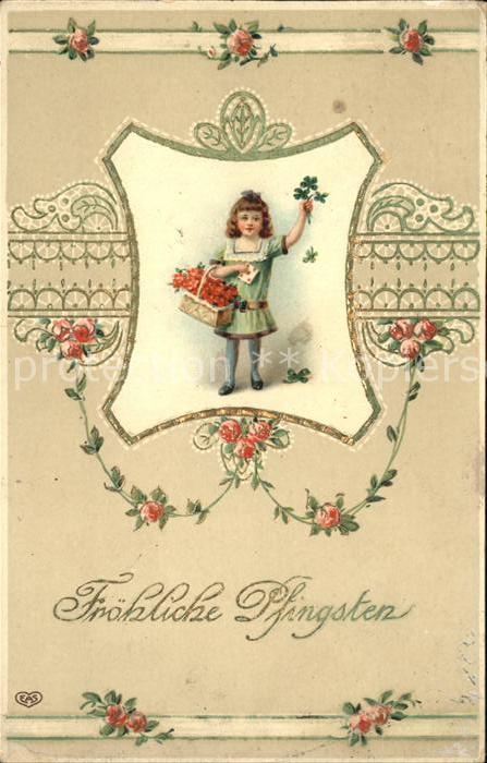 Pfingsten Pentecost Pentecote Kind Blumen