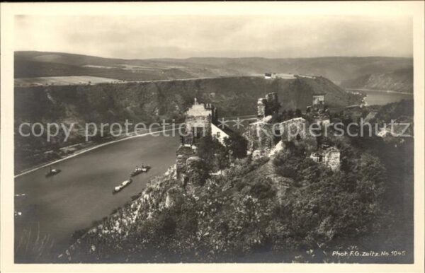 Foto Zeitz F.G. Nr. 1045 Ruine Sterrenberg und Liebenstein