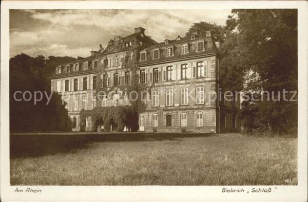 Foto Kratz Nr. 161 Biebrich Schloß