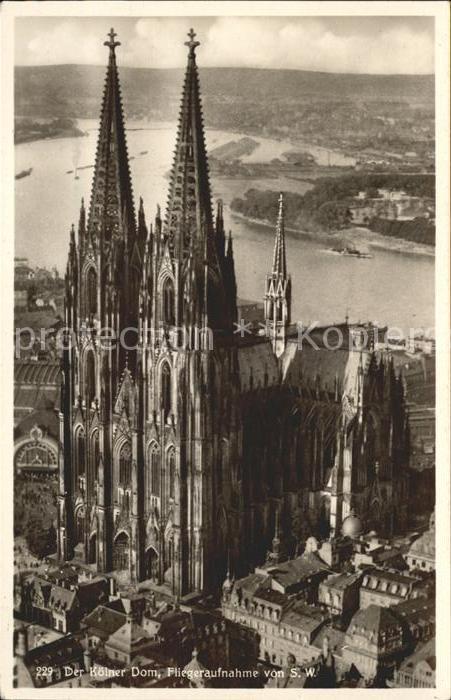 Rheingoldserie Nr. 229 Köln Dom Fliegeraufnahme