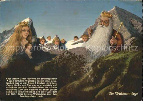 Berggesichter Watzmann Watzmannsage