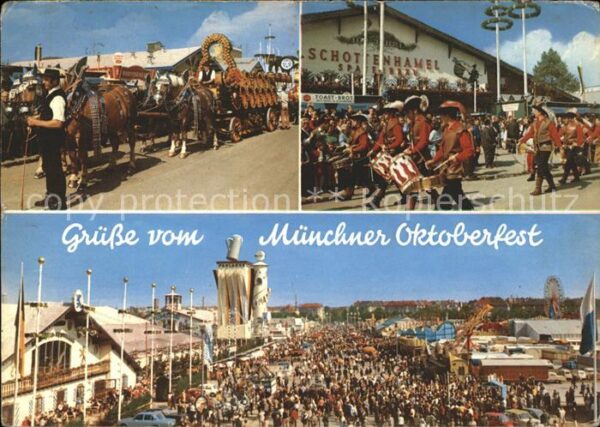 Oktoberfest München Pferdewagen Parade Trommler