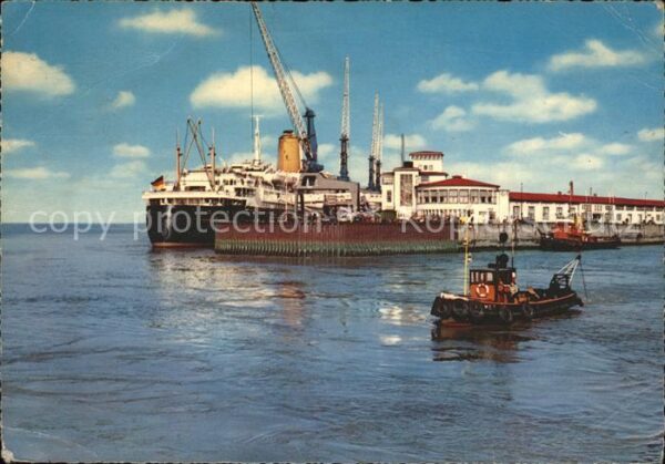Dampfer Oceanliner TS Bremen Columbuskaje Bremerhaven