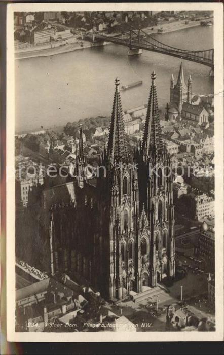 Rheingoldserie Nr. 234 Köln Kölner Dom Fliegeraufnahme