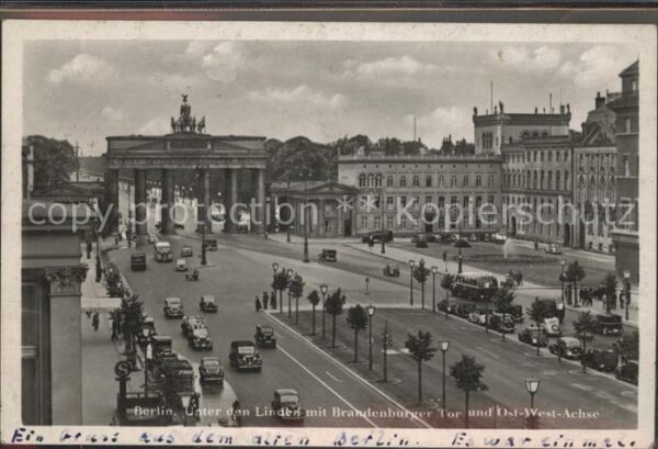 Brandenburgertor Berlin Unter den Linden Ost-West-Achse
