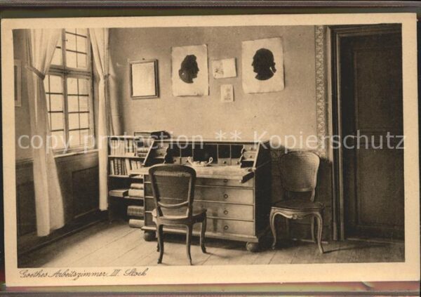 Goethe Johann Wolfgang von Arbeitszimmer Museum Goethehaus