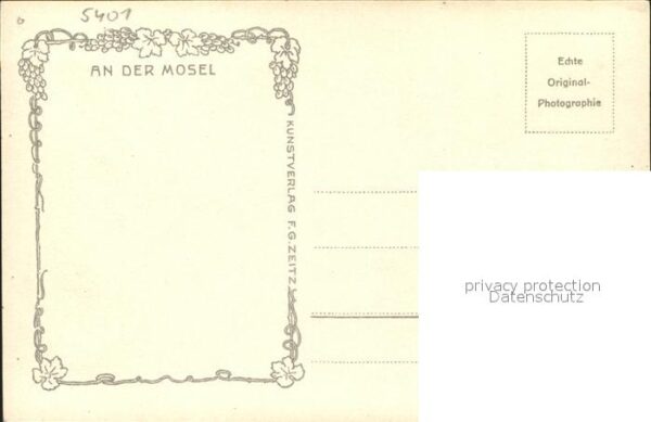 Foto Zeitz F.G. Nr. 1164 Cobern Niederburg Mosel – Bild 2