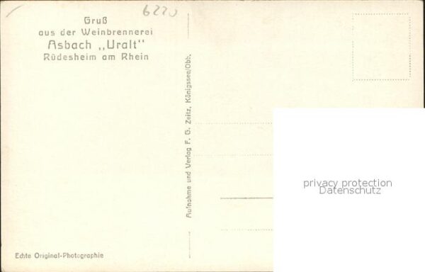 Foto Zeitz F.G. Nr. 1092 Rüdesheim Hindenburgbrücke – Bild 2