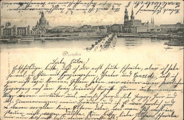Dresden Panorama mit Brücke