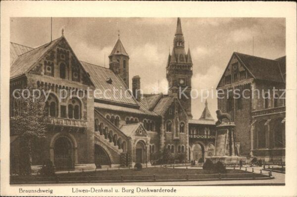 Braunschweig Löwen-Denkmal Burg Dankwarderode