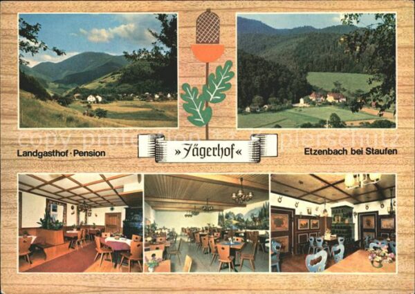 Etzenbach Staufen Breisgau Landgasthof Pension Jägerhof Meyer