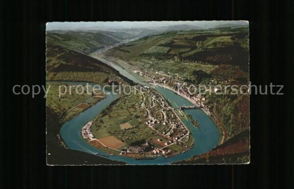 Hirschhorn Neckar Fliegeraufnahme Neckarschleife