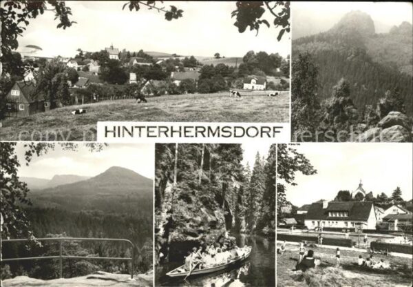 Hinterhermsdorf Ansichten Baden Ruderboot