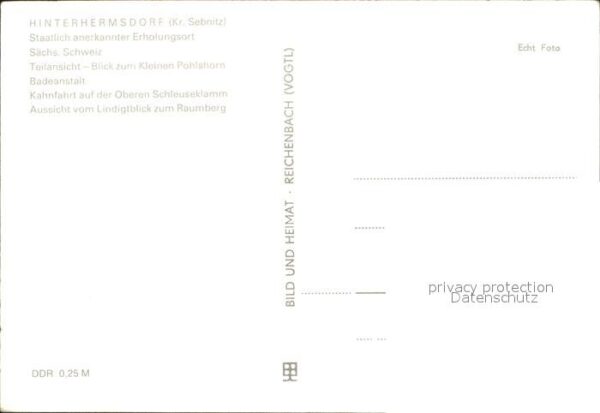 Hinterhermsdorf Ansichten Baden Ruderboot – Bild 2
