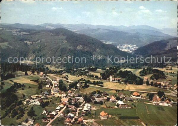 Haeusern Schwarzwald Fliegeraufnahme
