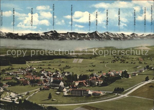 Hoechenschwand Panorama mit Alpen