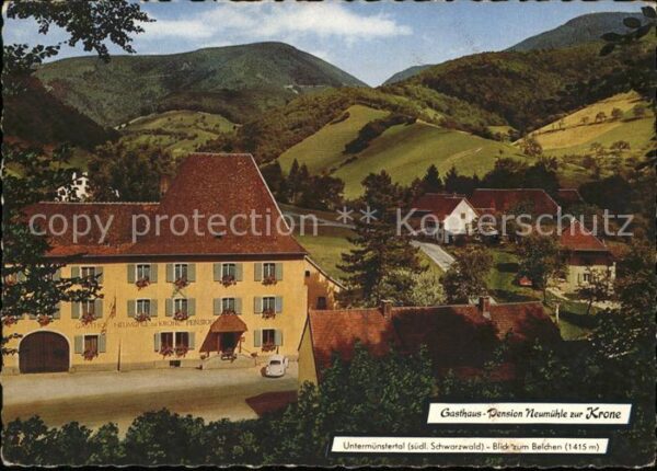 Untermuenstertal Gasthaus Pension Neumühle zur Krone