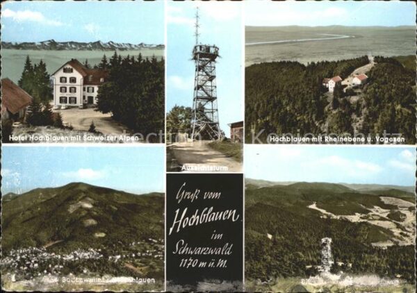 Hochblauen Hotel Restaurant mit Schweizer Alpen