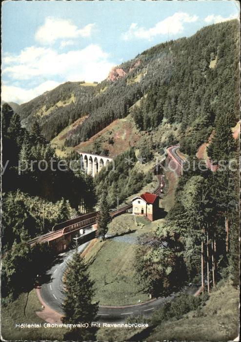 Hoellental Schwarzwald Panorama mit Ravennabrücke