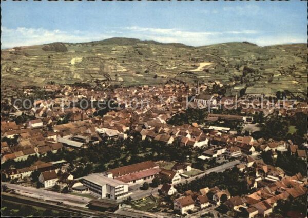 Ihringen Fliegeraufnahme Kaiserstühler Winzergen