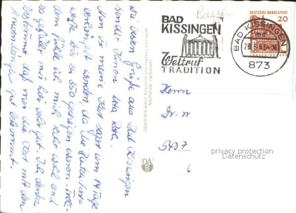 Bad Kissingen Rathausplatz Marienplatz Rosengarten Wa – Bild 2