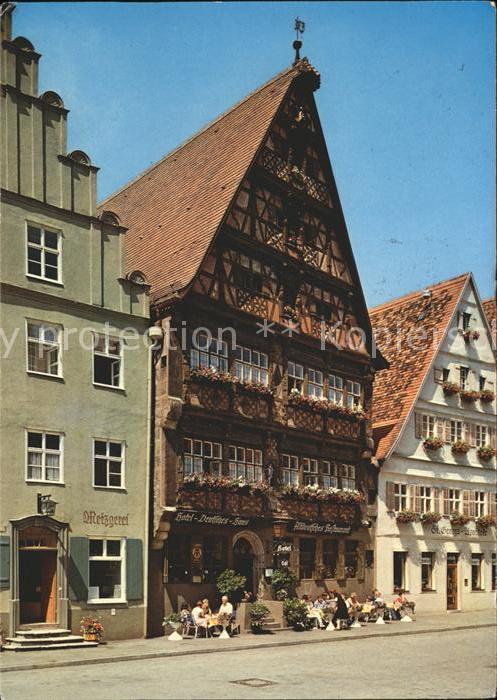Dinkelsbuehl Fachwerk Deutsches Haus