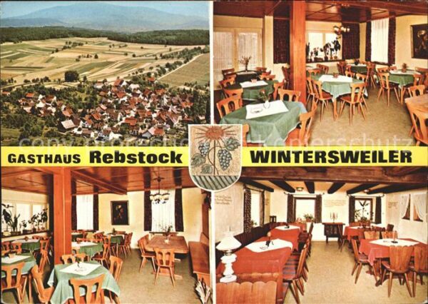 Wintersweiler Gasthaus Rebstock Wappen Fam. Mohme