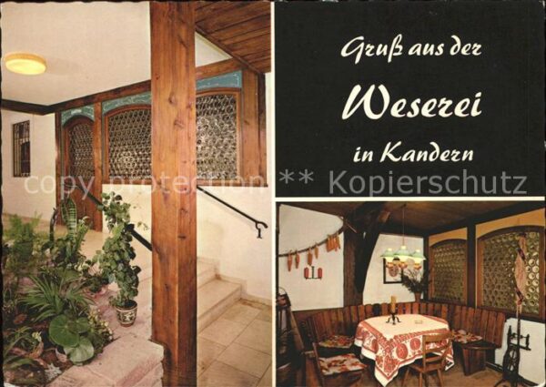 Kandern Historisches Gasthaus Zur Weserei G. Kr