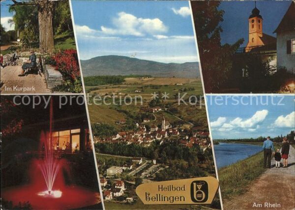 Bad Bellingen Panorama Kurpark Rhein
