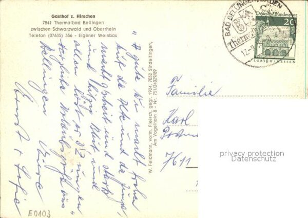 Bad Bellingen Gasthaus Zum Hirschen Thermalbad – Bild 2