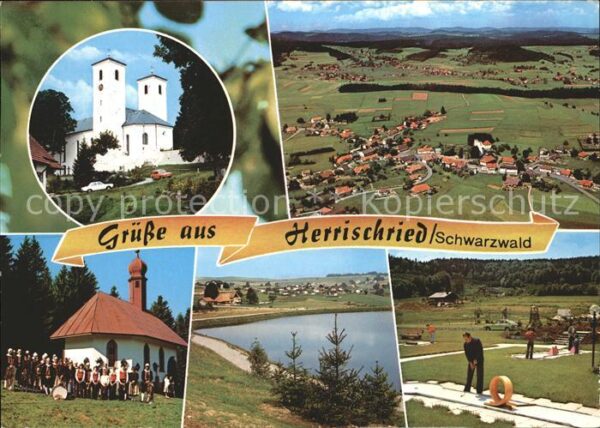 Herrischried Fliegeraufnahme Kirche Minigolf
