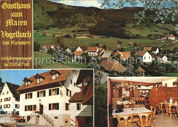 Vogelbach Malsburg-Marzell Gasthaus Zum Maien H. Scherr