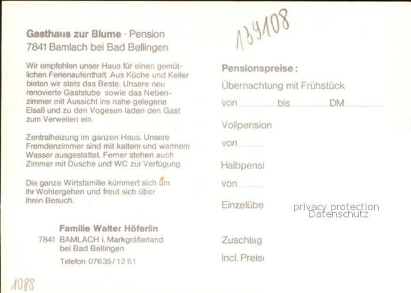 Bamlach Gasthaus zur Blume – Bild 2