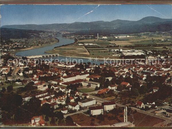 Bad Saeckingen Fliegeraufnahme Rheinpanorama