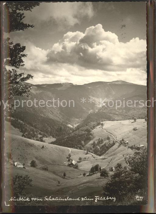 Feldberg Schwarzwald Blick vom Schauinsland