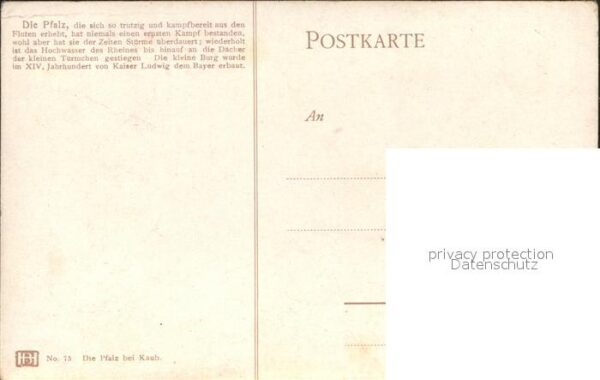 Kaub Die Pfalz Künstlerkarte – Bild 2