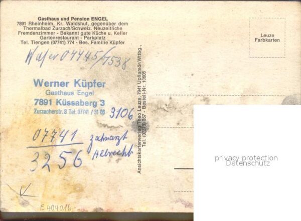 Rheinheim Ansichten Gasthaus Pension Engel – Bild 2