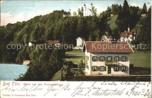 Bad Toelz Häuser nd Kalvaienberg