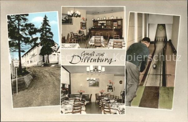 Dillenburg Gasthaus mit Kegelbahn Georg Mohl