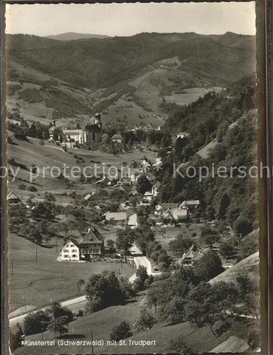 Muenstertal Schwarzwald Panorama St.Trudpert