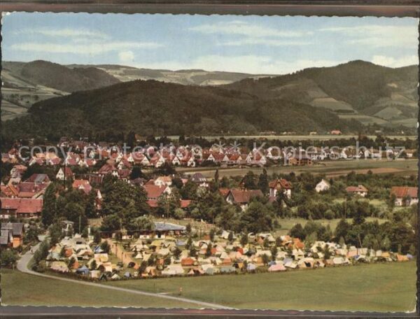 Kirchzarten Panorama mit Campingplatz