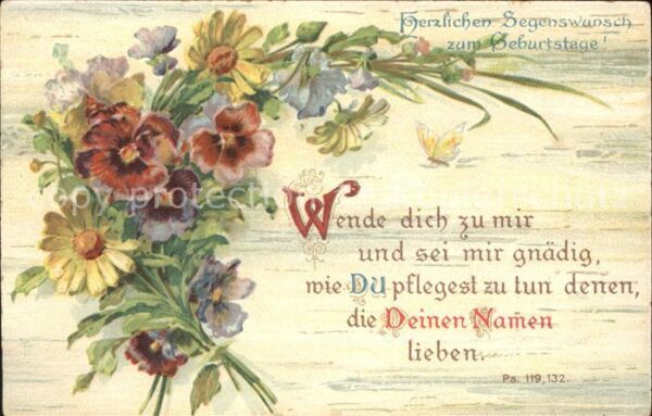 Geburtstag Segenswünsche Blumen Gedicht