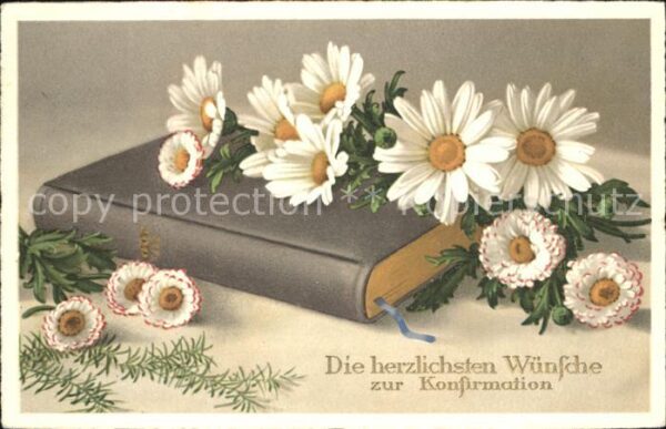 Konfirmation Blumen Bibel