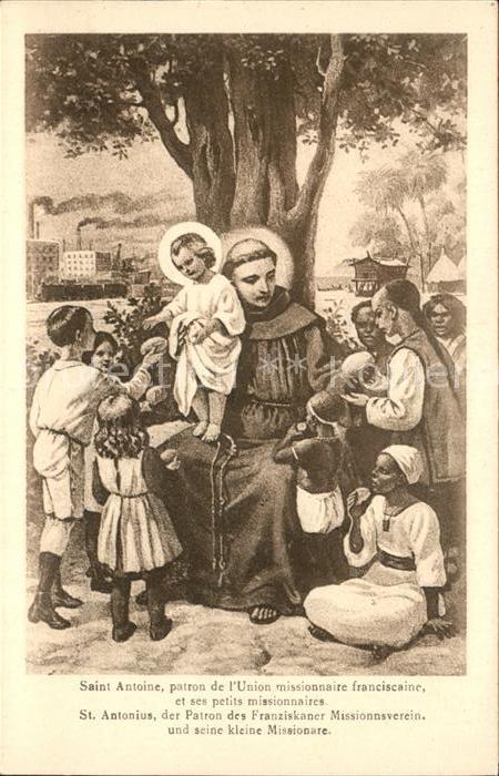 Kuenstlerkarte Kinder Mönch Jesus