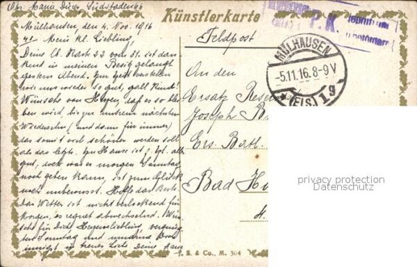 Kuenstlerkarte C. Rieder Rosen – Bild 2