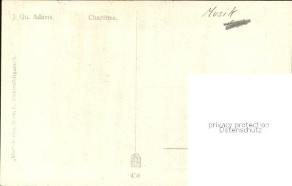 Musikinstrument Chelo Chaconne Künstlerkarte J. Qu. Ada – Bild 2