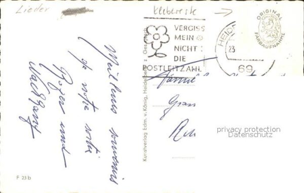 Liederkarte Heidelberg Fred Raymond – Bild 2