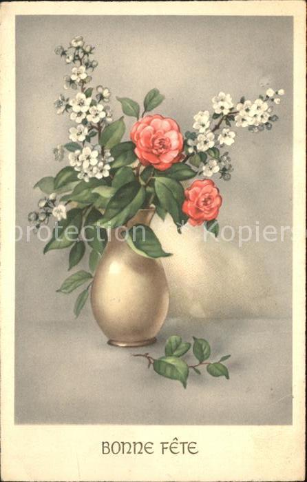 Rosen Bonne Feste Vase