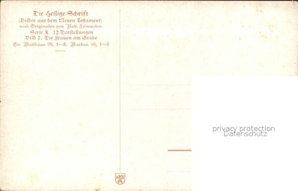 Kuenstlerkarte Die heilige Schrift Engel Grab – Bild 2