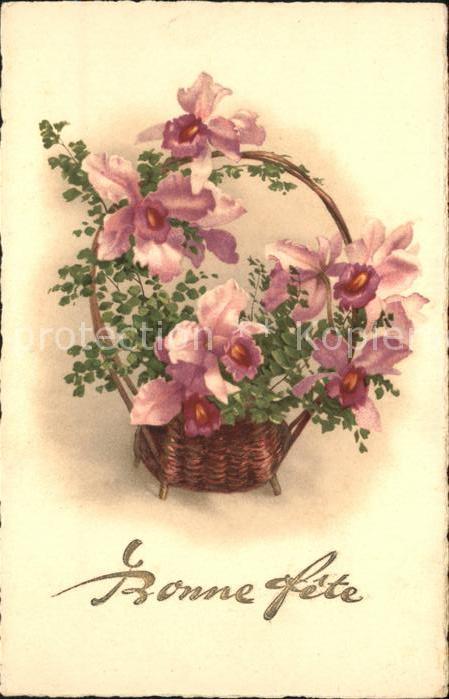 Blumen Korb Bonne Fete